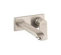 Hansgrohe 31086821 Metris E Wall Mounted Single Handle Faucet in Brushed Nickel