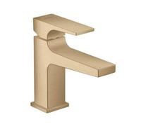 hansgrohe 32500140 Metropol Single Basin Mixer Tap 100 with Lever Handle for Hand Washbasins with Push-Open Drain Fitting Brushed Bronze, spout Height 100 mm