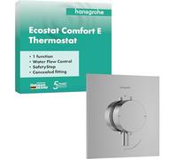 hansgrohe 33710000 Ecostat Comfort E Thermostat for Concealed Installation for 1 Function, Chrome