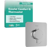 hansgrohe 33712000 Ecostat Comfort Q Thermostat for Concealed Installation for 1 Function, Chrome