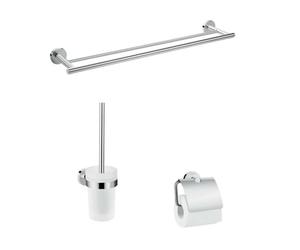 hansgrohe 41727000 Logis Universal Bathroom Accessories Set, 3 Pieces, Chrome