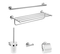 hansgrohe 41728000 Logis Universal Bathroom Accessories Set, 5 Pieces, Chrome