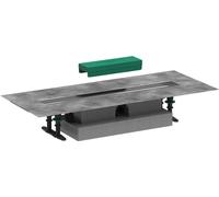 hansgrohe 56016180 uBox Universal Komplettset Flache Installation 600 für Duschrinnen Fertigsets Complete Set, Chrome, 60 cm