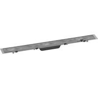 hansgrohe 56030000 RainDrain Rock Fertigset Duschrinne 700 kürzbar und befliesbar Complete Set Shower Channel, Chrome, 70 cm