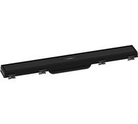 hansgrohe 56036670 RainDrain Match Complete Set Shower Drain 600 with Height-Adjustable Frame Matte Black Channel, 60 cm