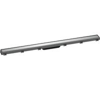 hansgrohe 56041000 RainDrain Match Fertigset Duschrinne 1000 mit höhenverstellbarem Rahmen Chrom Complete Set Shower Channel, Chrome, 100 cm