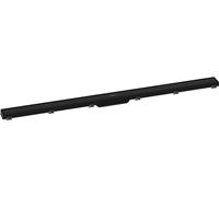 Linear Shower Drain Hansgrohe RainDrain Match 1200mm with height adjustable frame Black Mat