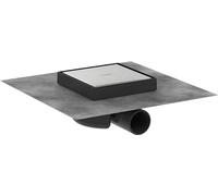 hansgrohe 56112800 RainDrain spot Complete Set Point Drain 150/150 on The Back can be Tiled, Brushed Stainless Steel