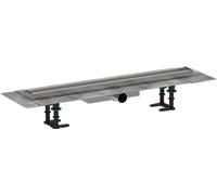 hansgrohe 56165000 RainDrain Compact Complete Set Shower Drain 700 Can be Tiled for Flat Installation, Clear, 70cm / befliesbar