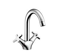 Hansgrohe 71122000 MySport Basin Mixer Tap with Waste Pull, Chrome-Plated