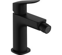 hansgrohe 71201670 Logis Single Lever Bidet Mixer 110 Fine with pop-up Waste Set, Matt Black