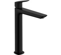 Hansgrohe 71257670 Logis Single Lever Basin Mixer 240 Fine for wash Bowls with pop-up Waste Set, matt Black, spout Height 240mm