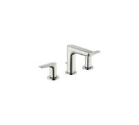 hansgrohe 71733821 Talis E Bathroom Faucet, Brushed Nickel | Modern, Delicately brushed nickel PVD finish, Smooth and durable ceramic cartridge, Includes drain assembly