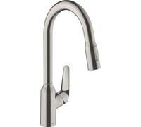 Hansgrohe Pull Out Kitchen Tap M42 Stainless Steel Finish 71820800