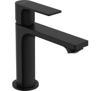 Single Hole Mixer Tap Hansgrohe Rebris E CoolStart waste puller Start/Stop 110mm Black Mat