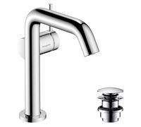 Hansgrohe 73340000 Tecturis S Single Lever Basin Mixer 150 Fine CoolStart EcoSmart+ with Push-Open Waste Set, Chrome, spout Height 150mm