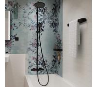 hansgrohe Activera S 240 EcoSmart+ Bar Mixer Shower Bath Filler Bathroom Black