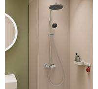 hansgrohe Activera S 240 EcoSmart Dual Head Bar Mixer Shower Bathroom Chrome