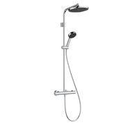 Hansgrohe Activera S Showerpipe EcoSmart Mixer Shower 240 1x Jet Chrome 28078000