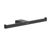 Hansgrohe AddStoris Bathroom Double Toilet Roll Holder Matt Black Wall Mounted