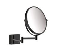 Shaving Mirror Without Light Hansgrohe AddStoris ø 188 mm Black Mat