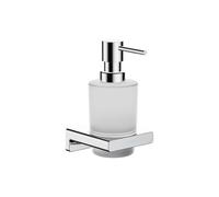 Wall Mounted Soap Dispenser Hansgrohe AddStoris in matt glass 118x81x158mm Chrome