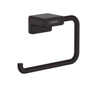 hansgrohe AddStoris Roll holder without cover, matt black, 41771670