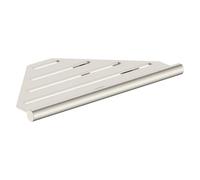 hansgrohe AddStoris S Modern Corner Basket in Brushed Nickel, 41761820