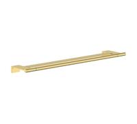 hansgrohe AddStoris S Modern Double Towel Bar in Brushed Gold Optic, 41763250