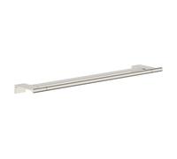 hansgrohe AddStoris S Modern Double Towel Bar in Polished Nickel, 41763830