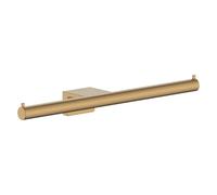 hansgrohe AddStoris S - toilet paper holder double, toilet roll holder for 2 paper rolls wall mounting, concealed fastening, bathroom accessories, brushed bronze, 41768140