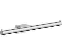 hansgrohe AddStoris S - toilet paper holder double, toilet roll holder for 2 paper rolls wall mounting, concealed fastening, bathroom accessories, chrome, 41768000