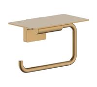 Toilet Roll Holder Hansgrohe AddStoris S with shelf Brushed Bronze 41789140