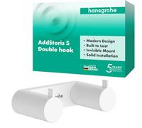 Towel Hook Hansgrohe AddStoris S double White Matt 41785700