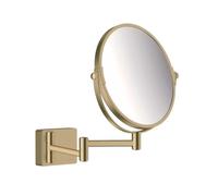 Shaving Mirror Without Light Hansgrohe AddStoris ø 188 mm Brushed Bronze