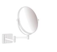 Shaving Mirror Without Light Hansgrohe AddStoris ø 188 mm White Matt