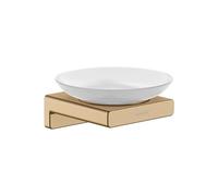 Wall Mounted Soap Dish Hansgrohe AddStoris ceramic 109x107x52mm Brushed Bronze