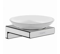 Wall Mounted Soap Dish Hansgrohe AddStoris ceramic 109x107x52mm Chrome