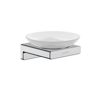 Wall Mounted Soap Dish Hansgrohe AddStoris ceramic 109x107x52mm Chrome