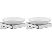 hansgrohe AddStoris Soap dish, chrome, 41746000 (Pack of 2)
