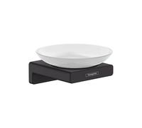 Wall Mounted Soap Dish Hansgrohe AddStoris ceramic 109x107x52mm Black Mat