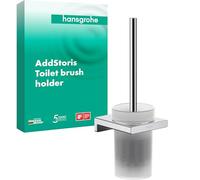 hansgrohe AddStoris Wall Mounted Toilet Brush Holder Chrome - 41752000