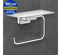 hansgrohe AddStoris Toilet Roll Holder with Shelf Chrome - 41772000