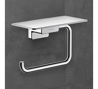 Toilet Roll Holder Hansgrohe AddStoris with shelf 150x77mm Chrome