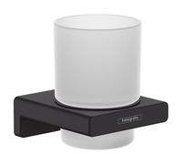 hansgrohe AddStoris Toothbrush tumbler, matt black, 41749670