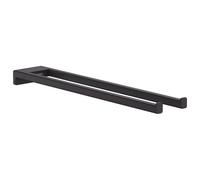 Wall Mounted Towel Rack Hansgrohe AddStoris twin-handle 80x32mm Black Mat