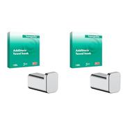 Hansgrohe AddStoris Towel Hook, Chrome, 41742000 (Pack of 2)