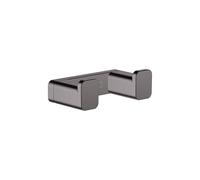 Towel Hook Hansgrohe AddStoris double 66x21mm Black Brushed Chrome