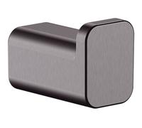 Hansgrohe Addstoris Wall-Mounted Single Towel & Robe Hook, Brushed Black Matt Finish
