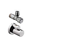 hansgrohe angle valve with single cover, chrome